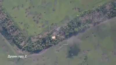 RU pov: Artillery hits on UA armour