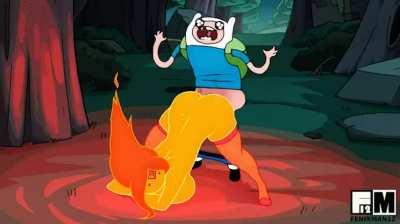 Finn fucks Flame Princess without protection