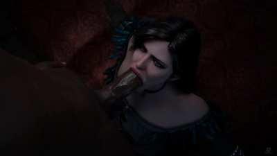 Yennefer sucking dick (Pewposterous, Audiodude) [The Witcher]