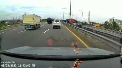 Putar balik kok di tol, smh