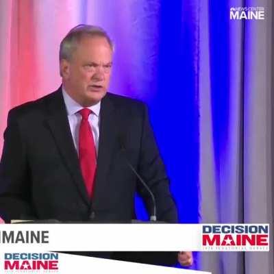 Maine candidate for senate goes all the way off script