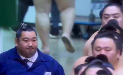 Recently retired sumo wretler missing the sport