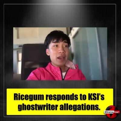 Ricegum is using the snitch tactic again to say it’s ok for him to do it. But KSI has some explaining to do.