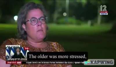 This interaction between an Israeli settler and Hamas Fighters