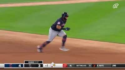 [Highlight] Josh Naylor crushes a ball 18 inches outside 57.5 MPH at -24 LA for a rbi-double of the pitcher’s hand and 2nd base