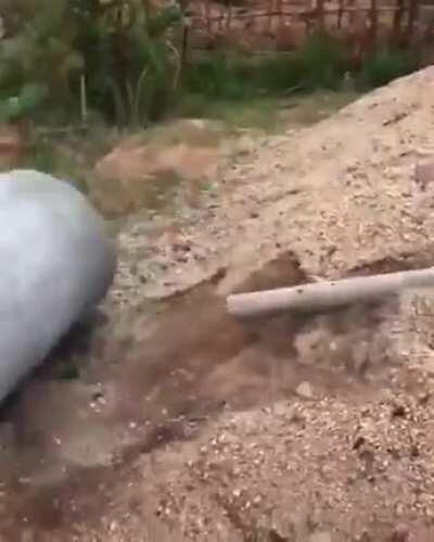 WCGW Uploading concrete pipe