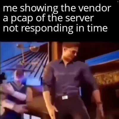 Be careful blaming the network, you may not like what I find