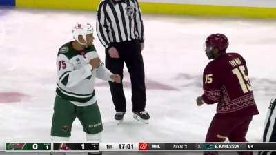 Ryan Reaves & Boko Imama with one of the worst fights in NHL history