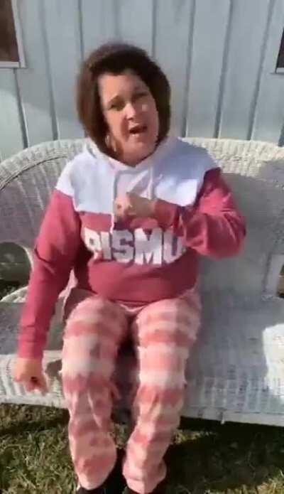 Woman fakes covid vaccine convulsion symptoms.