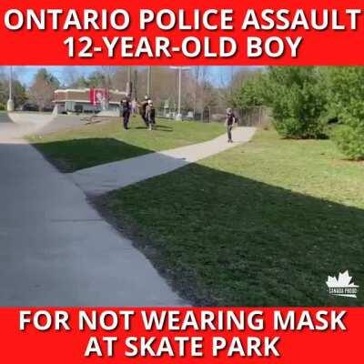 cop enforcing bullshit “no playground” rules while taking his anger out on a 12 year old.