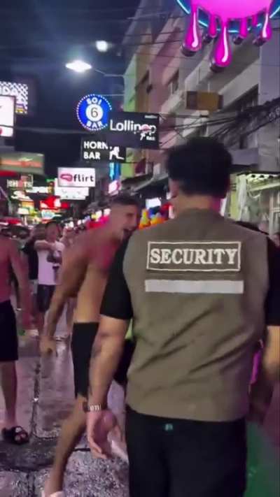 Tourist messing with the locals of 