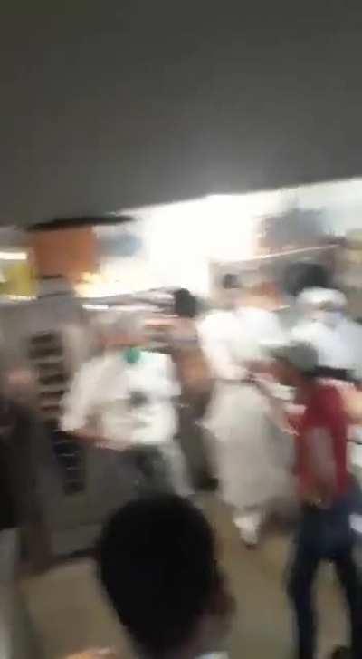 Pakistani Karen (and a self-proclaimed human rights activist) at an eatery in Karachi yesterday