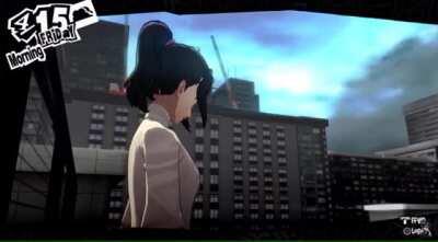 Exaggerated swagger of a japanese teen