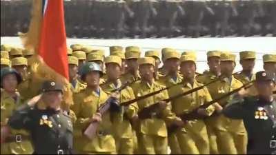 I put some OMORI music over North Korean marching