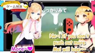 Choco-sensei and Mel Milking a cow (headphones recommended)