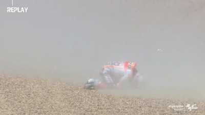 [OT] Marc Marquez suffered a broken humerus in a scary accident in the MotoGP opener today