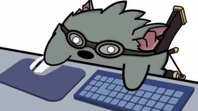 Made a cute animated bongo cat Twitch for streams :)