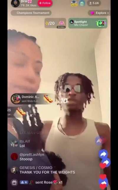 Embarrassed mom tries to stop live streamer