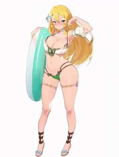 Swimsuit Leafa (@_LK00)