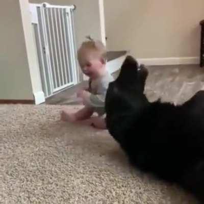 A sliding kiss for the win