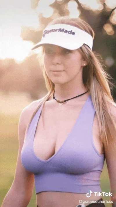 Grace Charis cute golfer girl