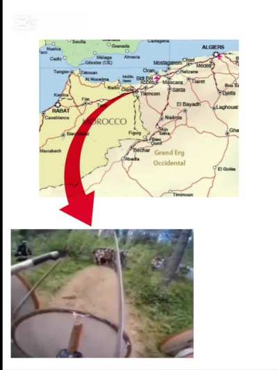 Footage of the border between Morocco and Algeria