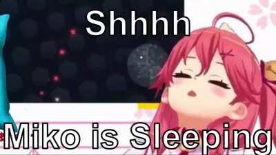 Shhh Miko needs her beauty sleep