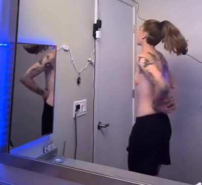 slo-mo bounce + spin