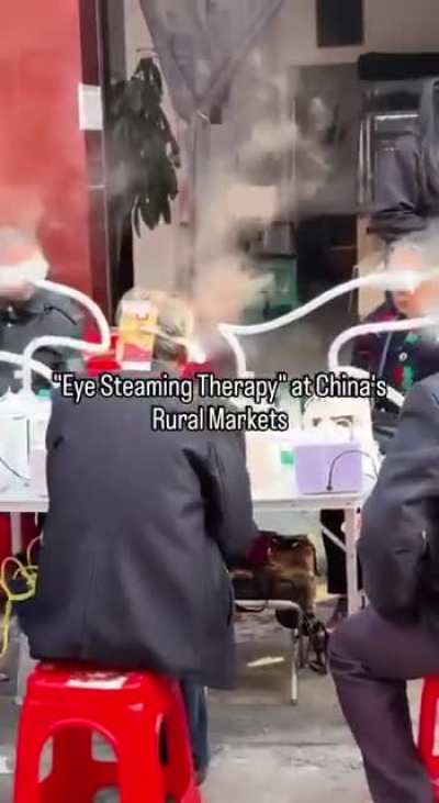 Sauna ocular na feira