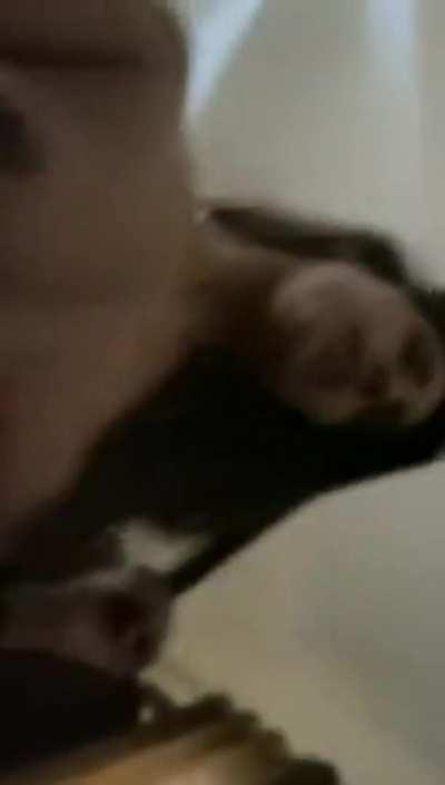 Horny babe riding on her boyfriend dick link in comment