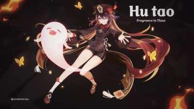 finally found time to animate Hu Tao! ^_^ (Program: After Effects, took roughly 12hrs!)