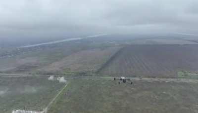 Drone wars. Reportedly ukrainian Mavic won.