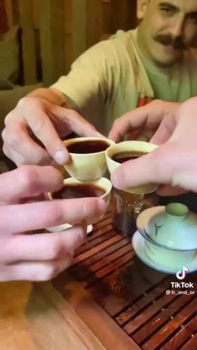 Yankee toasts to the death of liberal values in Ukraine 🤮🤮🤮