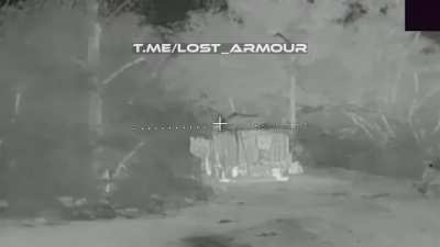 RU POV: Fiber-optic drones destroyed Ukrainian Roshel Senator, Kupyansk-Uzlova, Kharkiv region