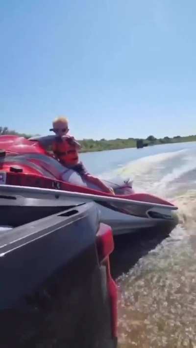 WCGW letting your kid load the jetski onto the trailer