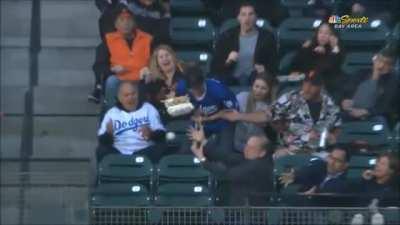 $90 fries . . . and his dog.