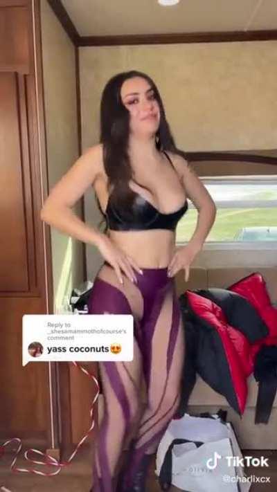 Charli XCX Bouncing Up and Down