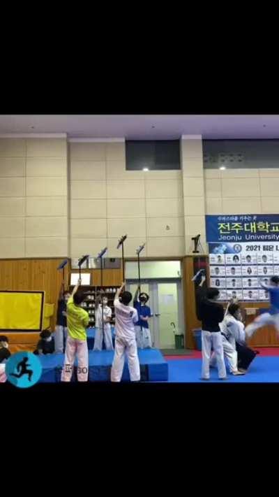 Taekwondo skills demonstration 