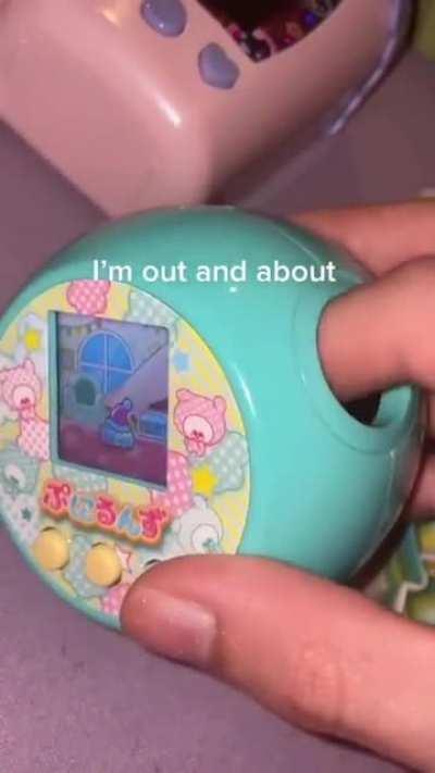 It's a tamagotchi where you can... um.. pet your character
