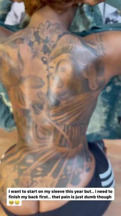 full vid of her back tats