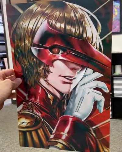 My Persona 5 Lenticular 3D Artwork ... hand drawn & self-produced!