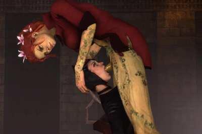 Futa Poison Ivy facefucking Catwoman [Batman]