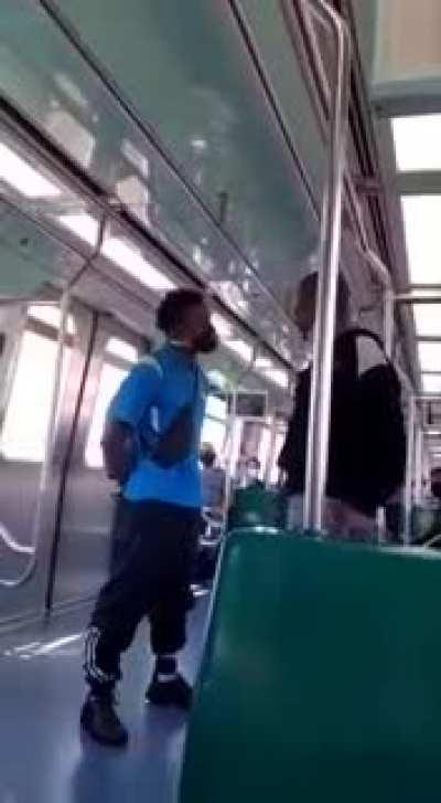 He almost forgot the backpack after the brain damage!