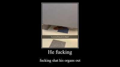 He's fucking dead, guys.