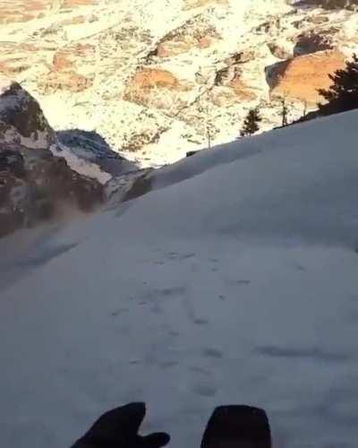 Stunning view and some fresh powder snow