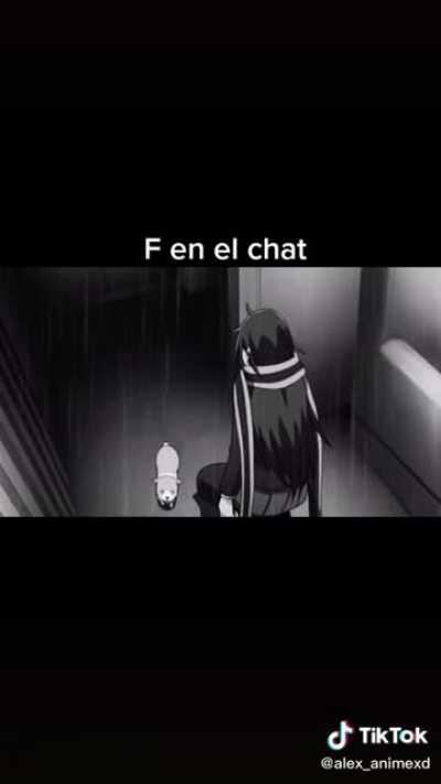 F en el chat