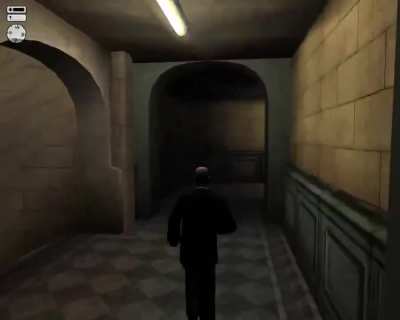 Help! I am Playing Hitman 2: Silent Assassin and it seems I am stuck in an Escalator Labyrinth.