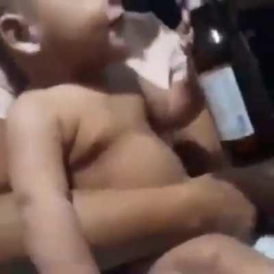 His reaction is everything