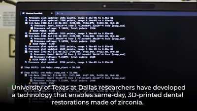 New UT Dallas tech enables chair-side 3D-printed zirconia crowns, reducing debinding to under 30 minutes
