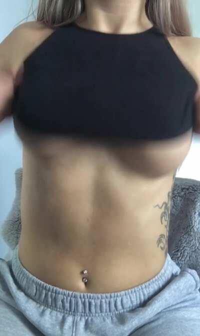 Felt like flashing my 18 year old titties for you 😝 What do you think of them?